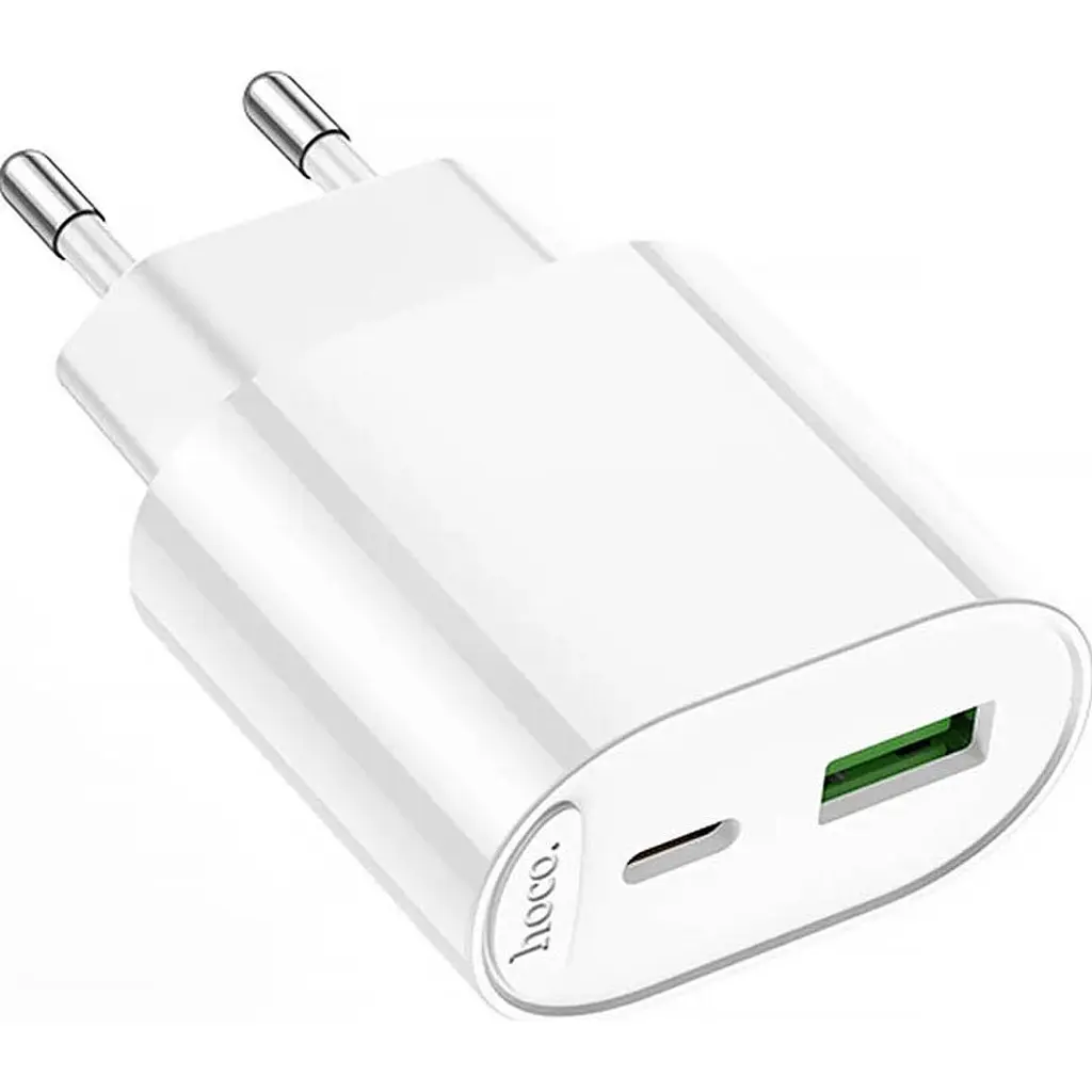 Мережевий зарядний пристрій Hoco C109A Single USB-A 10.5W White (784810) [122580] - фото 2