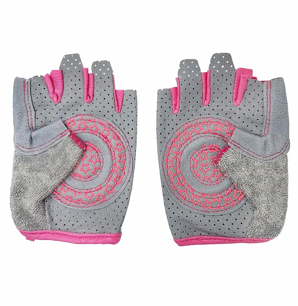 Велорукавиці дитячі Chdren Sport з короткими пальцями L рожево-сірий (G0001592) - фото 2