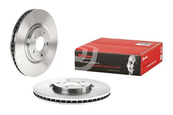 Диск гальмівний вентильований Nissan Juke I, Qashqai I, Renault Koleos I 06-25р Brembo (09.B354.10) - фото 2