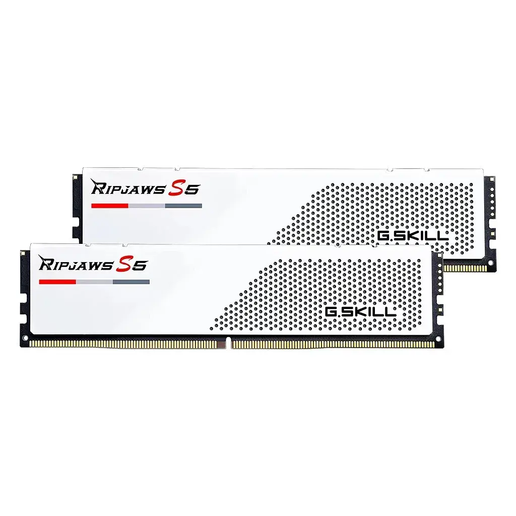 Модуль пам'яті для комп'ютера DDR5 32GB (2x16GB) 5600 MHz Ripjaws S5 White G.Skill (F5-5600J4040C16GX2-RS5W) - фото 3