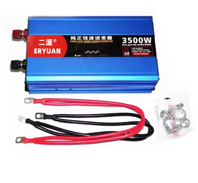 Автоінвертор 12 V-220 V перетворювач напруги з чистою синусоїдою для котла, насоса та холодильника 3500 W Eryuan 12 V-220 V 3500 Вт - фото 5