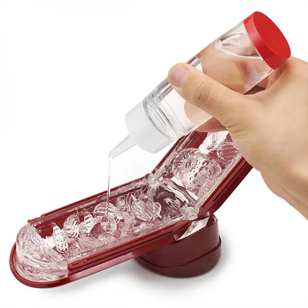 Мастурбатор Tenga Flip Zero Red + Flip Warming Set з підігрівом, 18х7 см (червоний) - фото 7