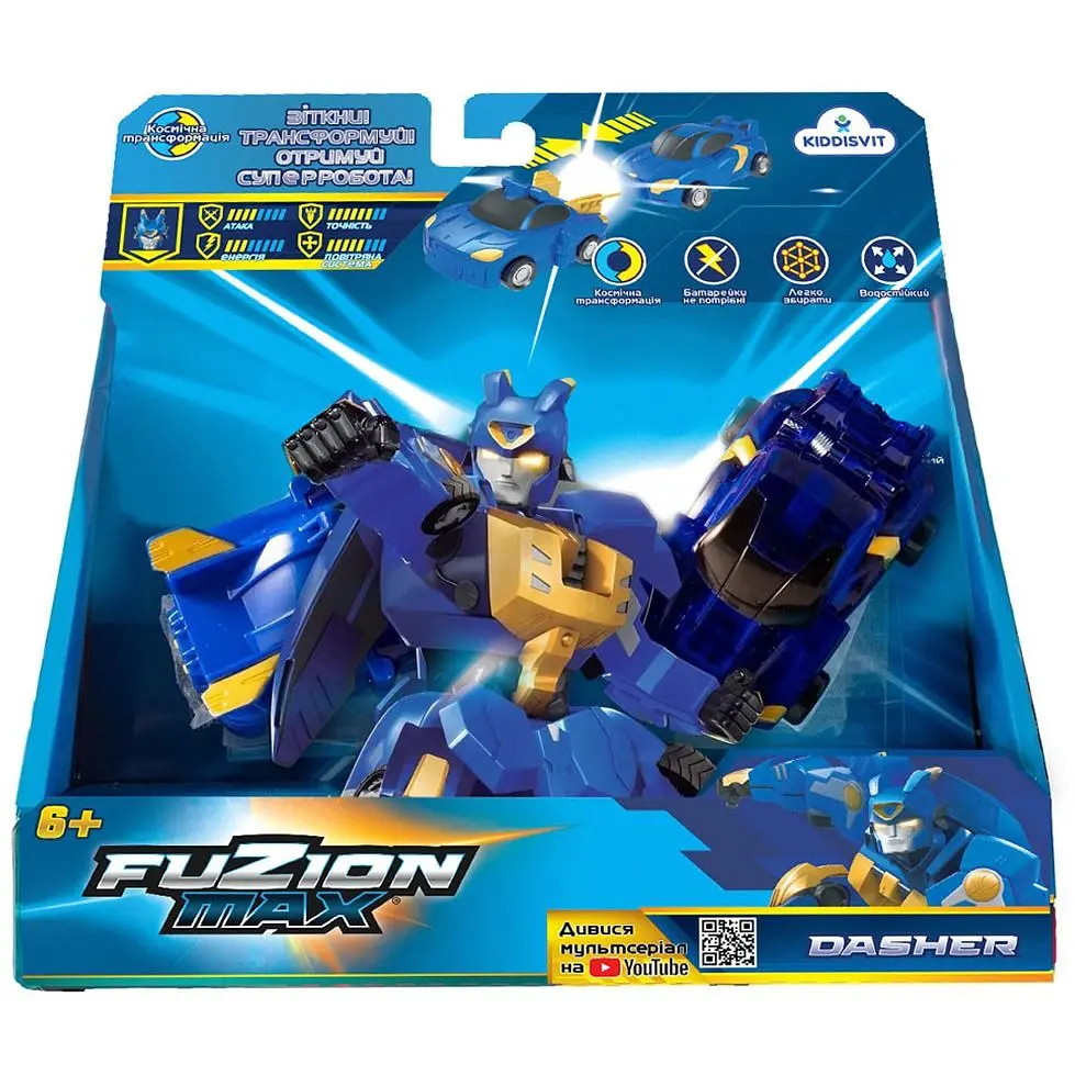 Игровой набор машинок-трансформеров Fuzion Max Дашер (54003) - фото 5