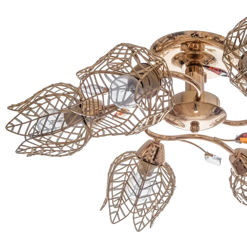 Люстра потолочная Brille флористика E14 60W G (LK-158S/6) - фото 3