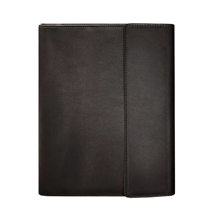 Кожаная папка для документов "Семейная" с тетрадями темно-коричневая - фото 7