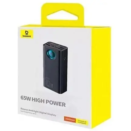 Внешний аккумулятор Baseus Amblight Digital Display 65W 26800mAh PPLG2-65 P10022402113-00 - фото 3