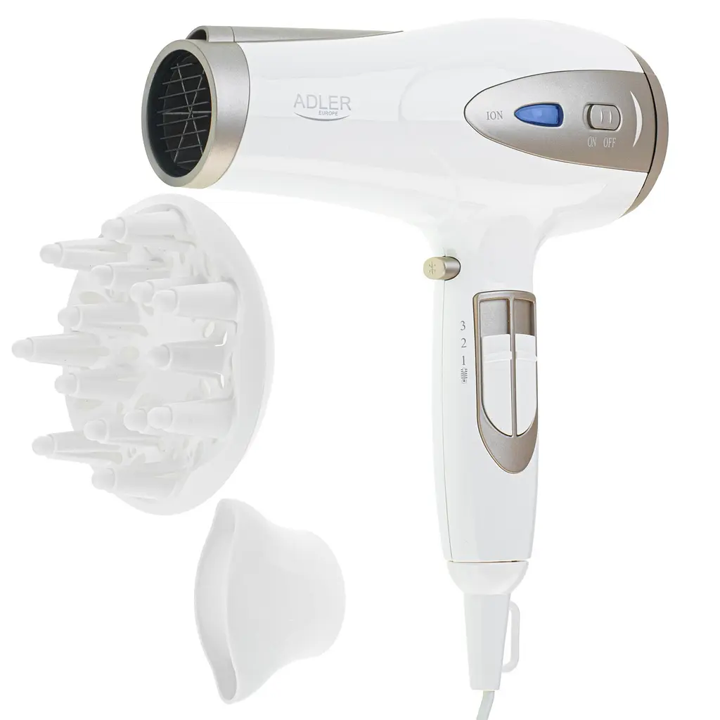 Фен Adler AD 2248W White champagne - фото 4