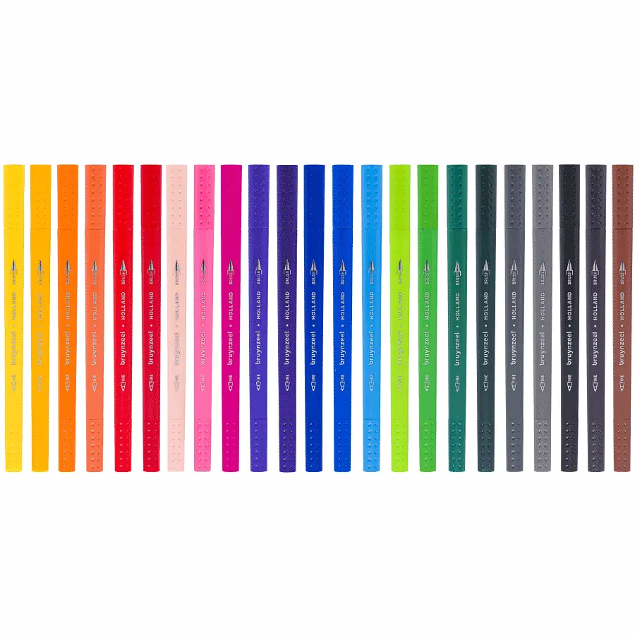 Набор двусторонних кистей-линеров Bruynzeel BRUSHPEN, 24 шт. - фото 2