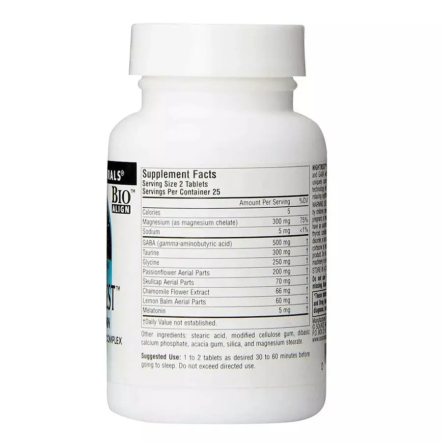 Мелатонін Source Naturals Sleep Science NightRest Melatonin, 50 таблеток для гарного сну - фото 2