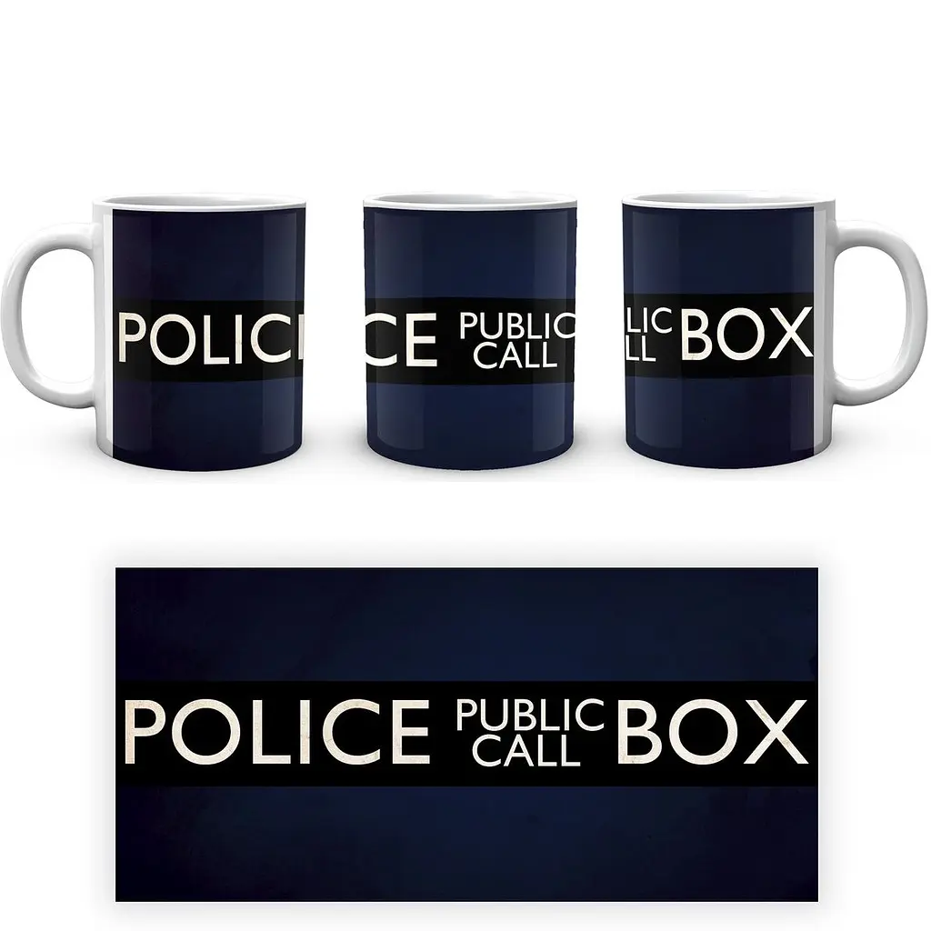 Кухоль GeekLand Doctor Who Тардіс Police Box DW.02.353 330 мл білий - фото 3