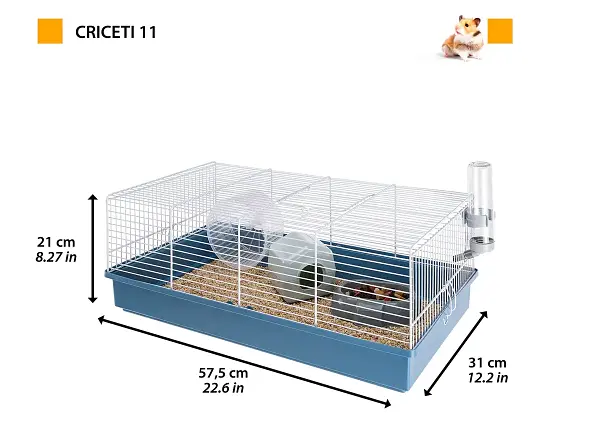 Клітка для хом'яків Ferplast Criceti 11 блакитна 57.5х31х21.5 см 57011411 - фото 3
