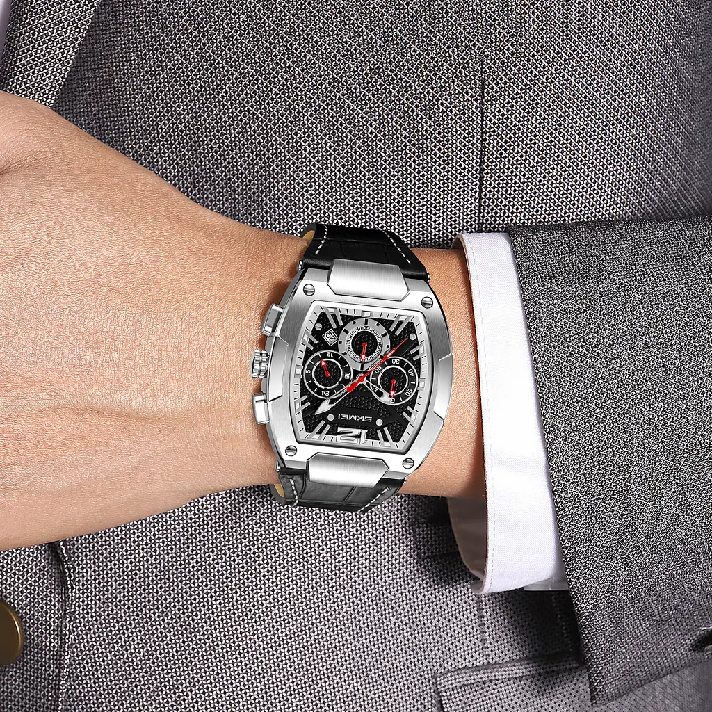 Наручные часы мужские 9357SIBK Silver-Black Skmei acs0030881 - фото 3