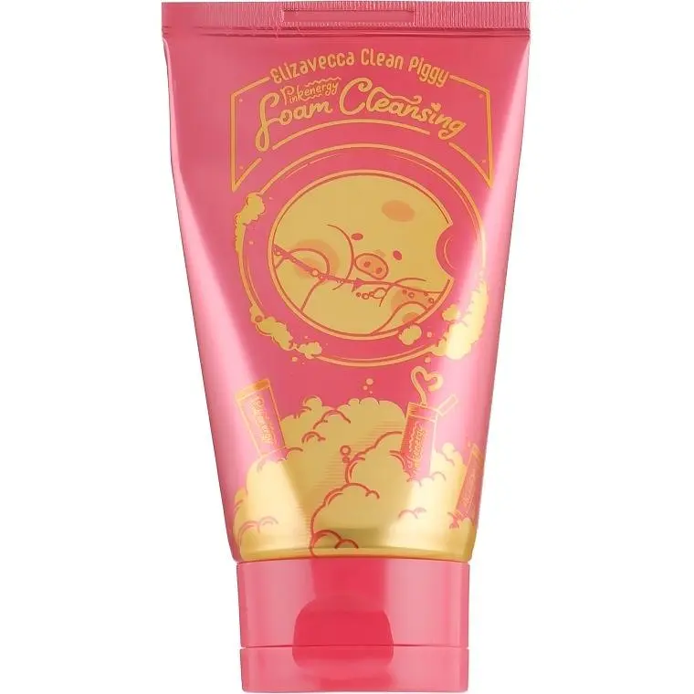 Ніжна пінка для вмивання 120 мл Elizavecca Clean Piggy Pink Energy Foam Cleansing - фото 2