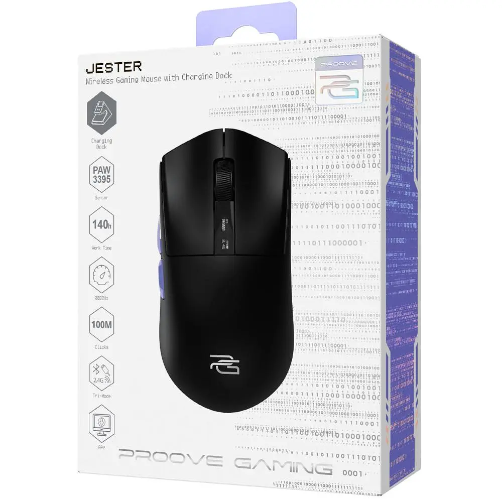 Миша Proove Gaming Jester 8K with Charging Dock Black Purple (WMJSCD022016) - фото 2