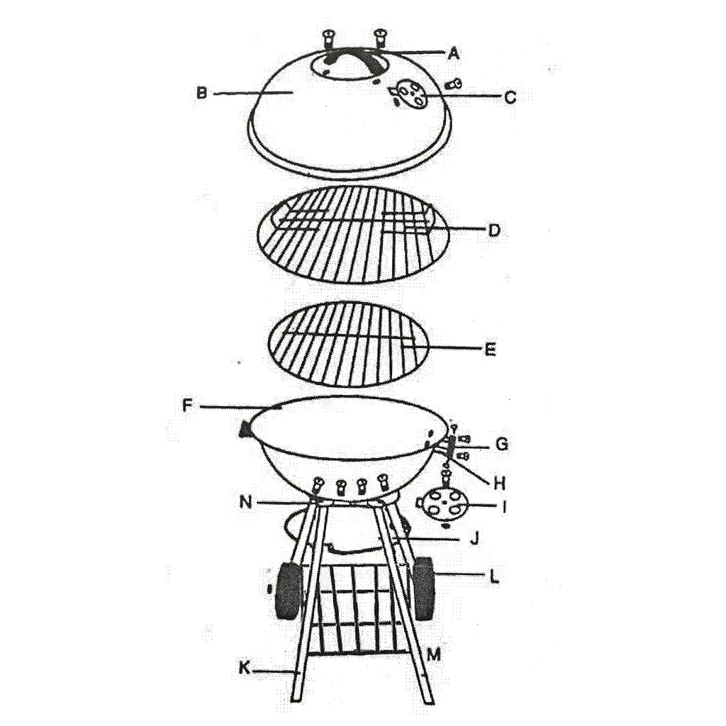 Уценка. Гриль угольный Market Union диаметр 44 см (899903) - фото 13