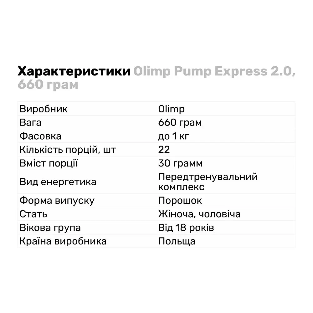 Передтренувальний комплекс Olimp Pump Express 2.0, 660 грам - Апельсин - фото 2