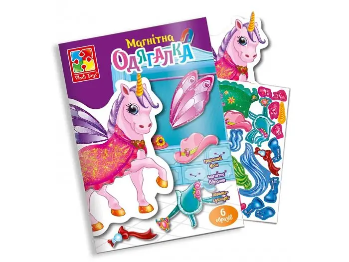 Магнітна гра Єдиноріг, Vladi Toys (укр.)