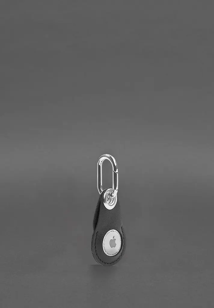 Кожаный чехол для Apple AirTag Черный - фото 3