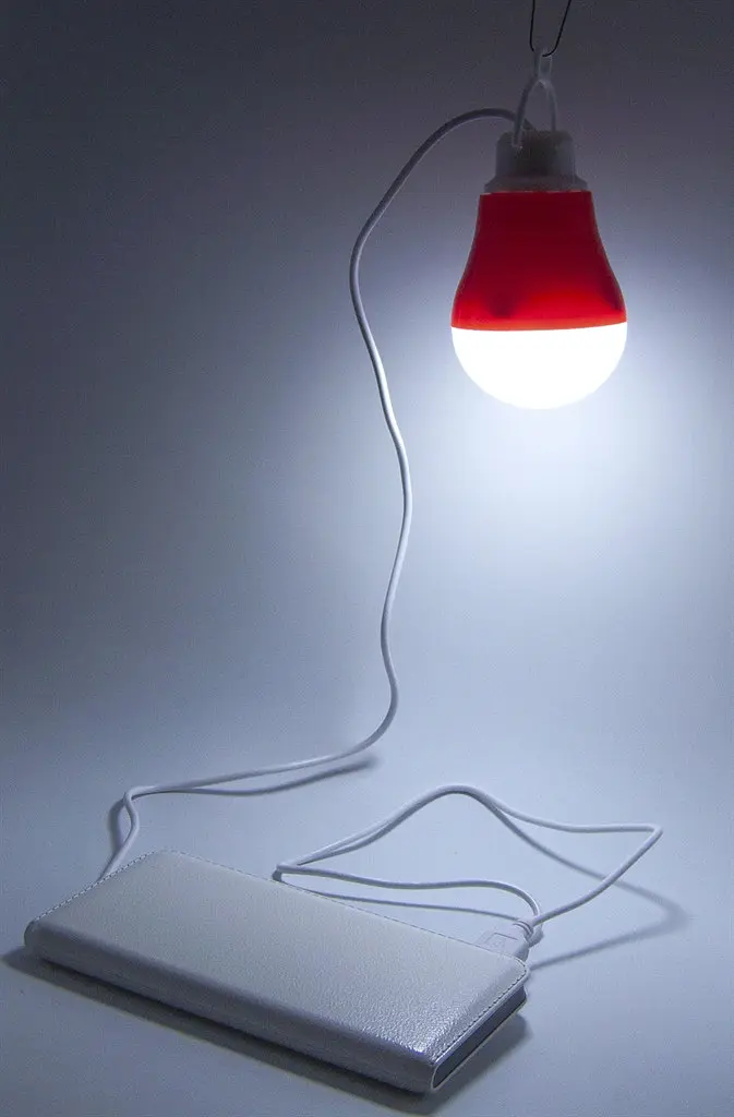 USB-світильник з LED-лампочкою Dengos, шнур ~1м, 5V, 5W, Червоний (LED-BULB-5V5W-ЧЕРВОНИЙ) - фото 2