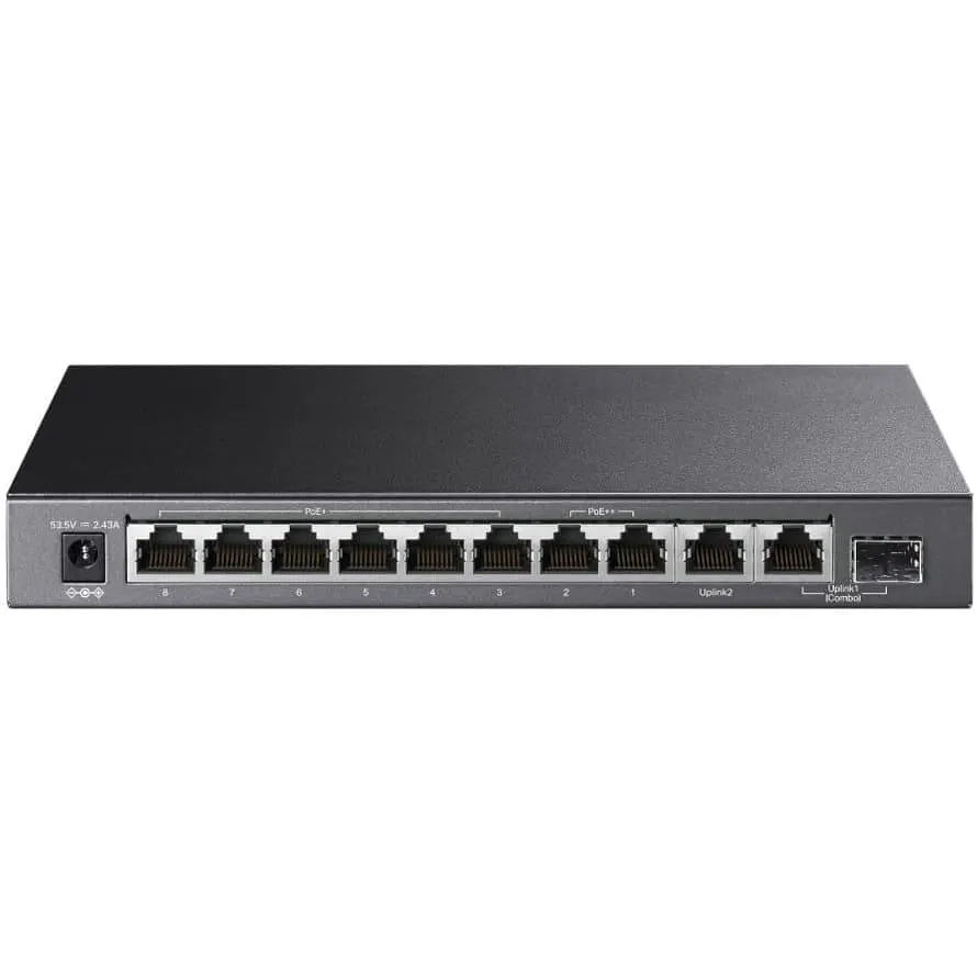 Комутатор TP-Link 10-портовий гігабітний настільний з 6 портами PoE+ та 2 портами PoE++ (TL-SG1210PP) - фото 5