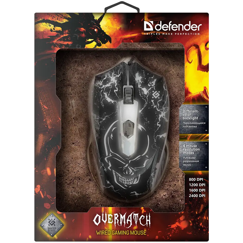 Мишка Defender Overmatch GM-069 USB Black (52069) - фото 5