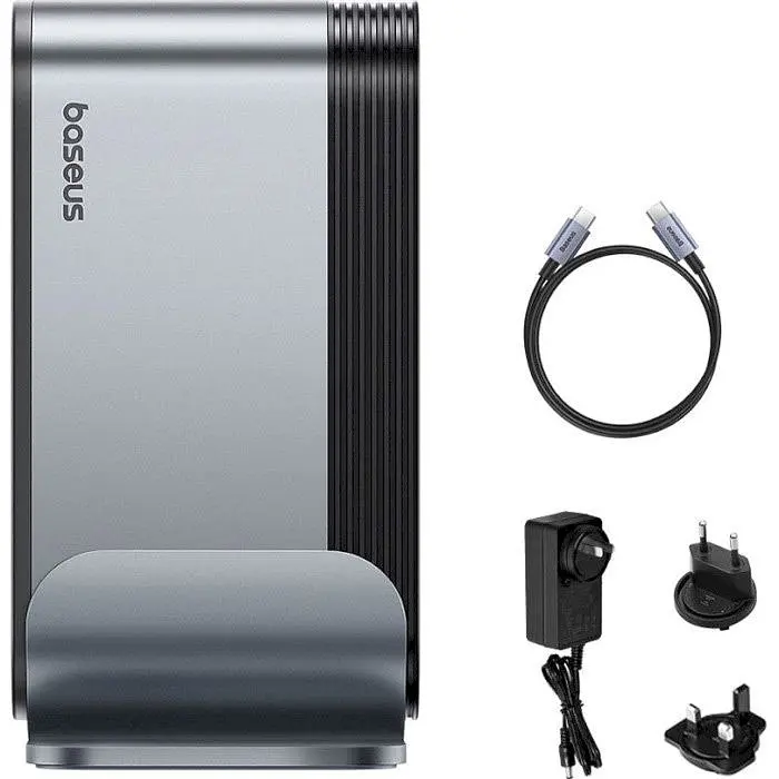 USB-хаб Baseus UnionJoy 17-Port Triple-Display Gray (B00532304811-00) [158346] - фото 3