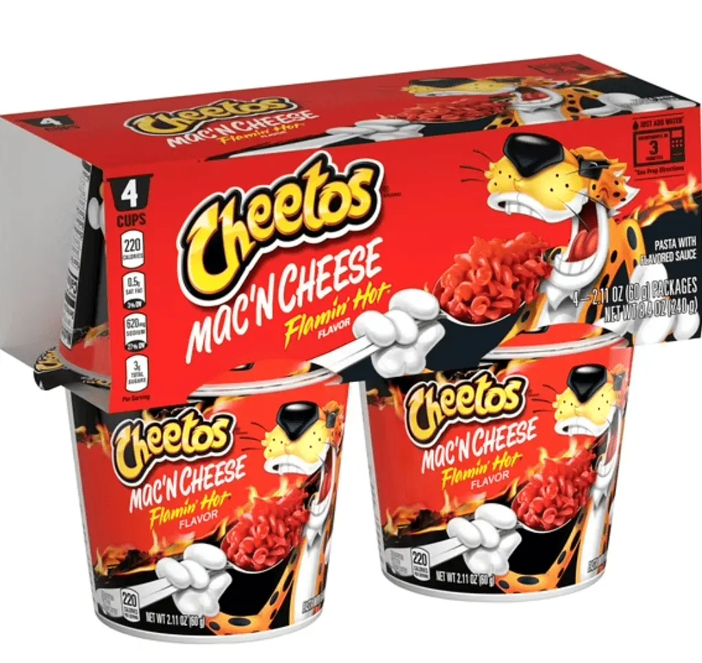 Макарони Cheetos Mac'N Cheese Pasta Flamin' Hot Flavor 4шт, 240г - фото 2