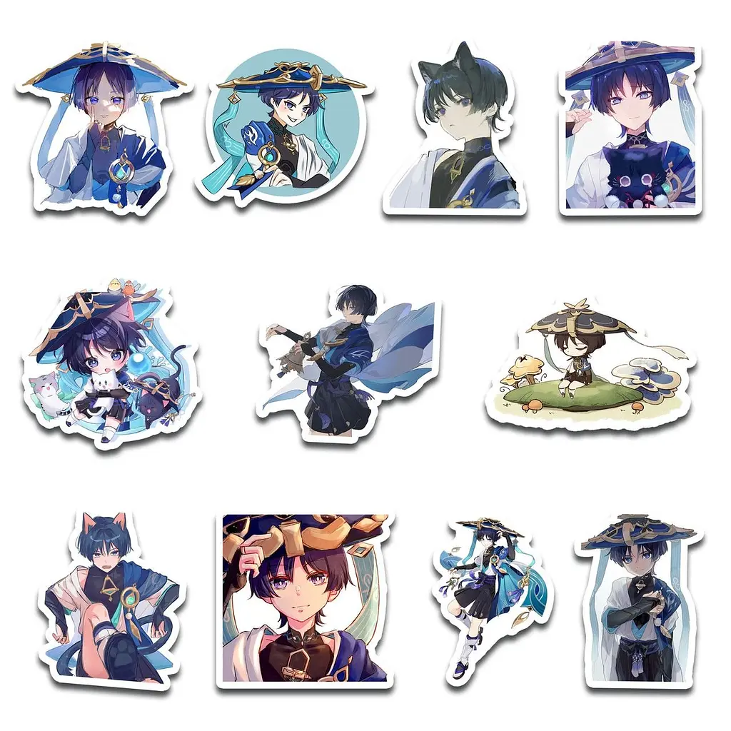 Стикерпак GeekLand Genshin Impact Wanderer 45 штук (SP WD SN 01) - фото 2