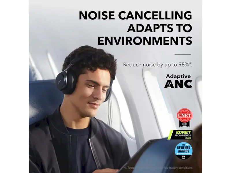 Навушники з мікрофоном ANKER SoundCore Space One Jet Black (A3035G11) - фото 5