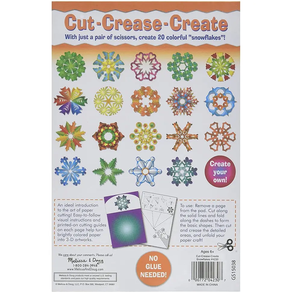 Набір для творчості "Створи паперові сніжинки" MelissaandDoug MD4230 - фото 2