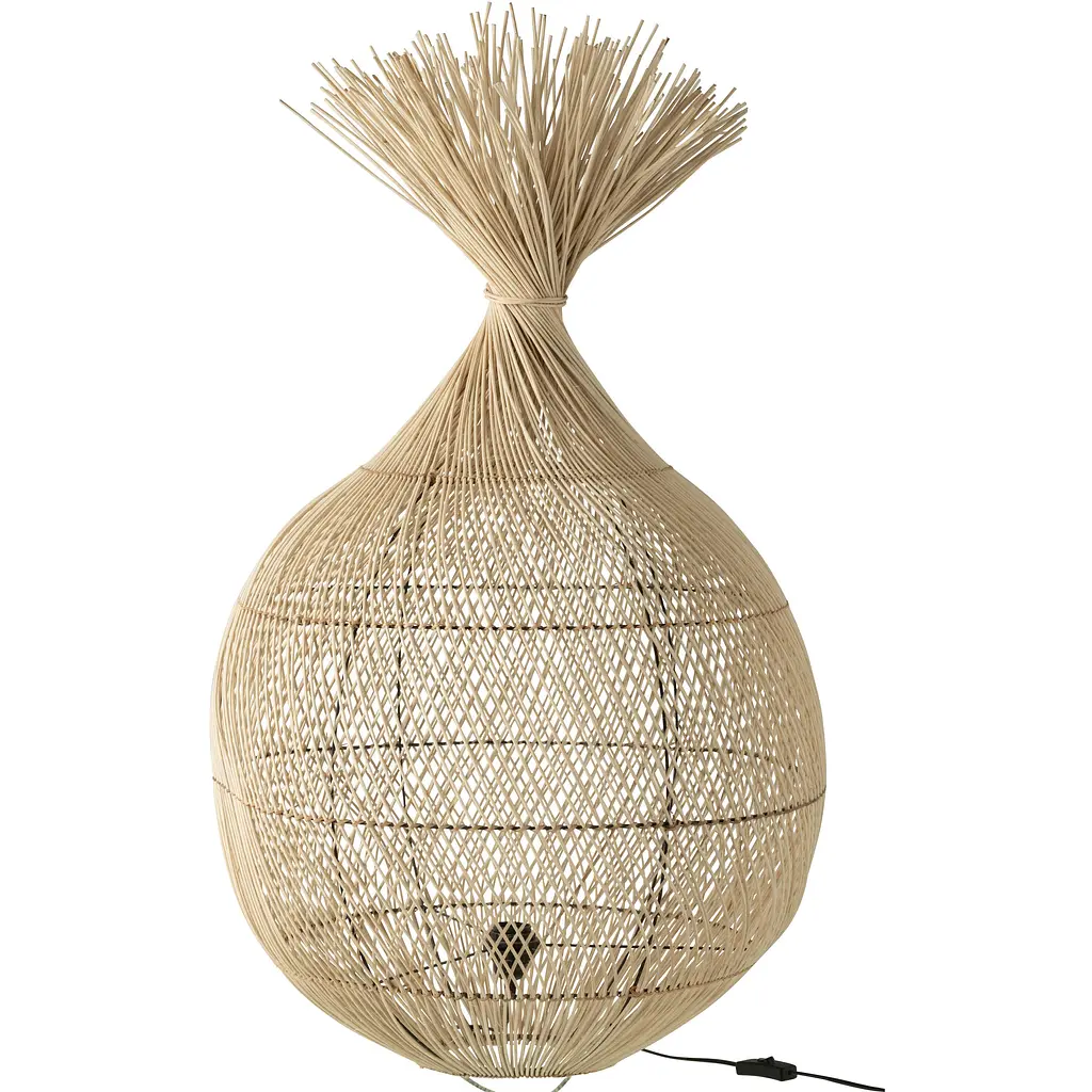 Лампа підлогова J-line з ротанга 100 см (21172) - фото 2