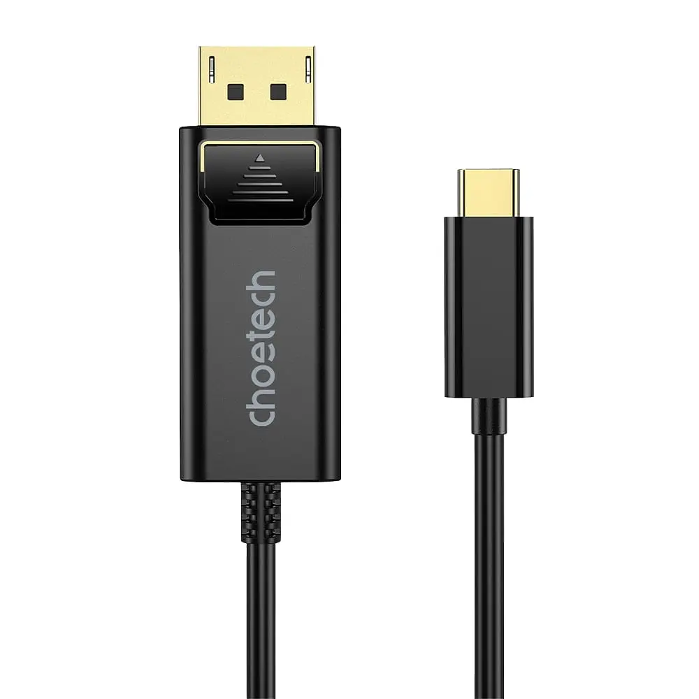 Кабель Choetech XCP-1801 Black USB-C to DisplayPort 8K\60Hz 1.8m (43-00176) - фото 2