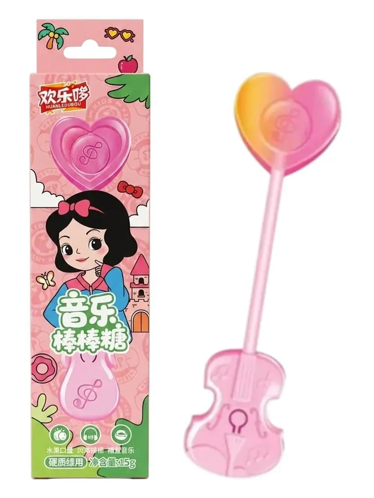 Льодяник Huanledubou Audio Lollipop Disney Princess Білосніжка 15г