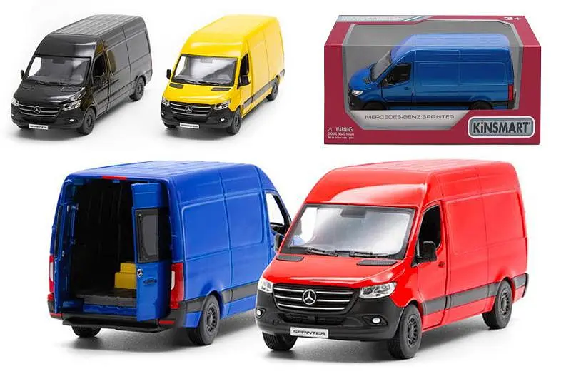 Колекційна масштабна модель автобуса Mercedes-Benz Sprinter Kinsmart металевий інерційний 3