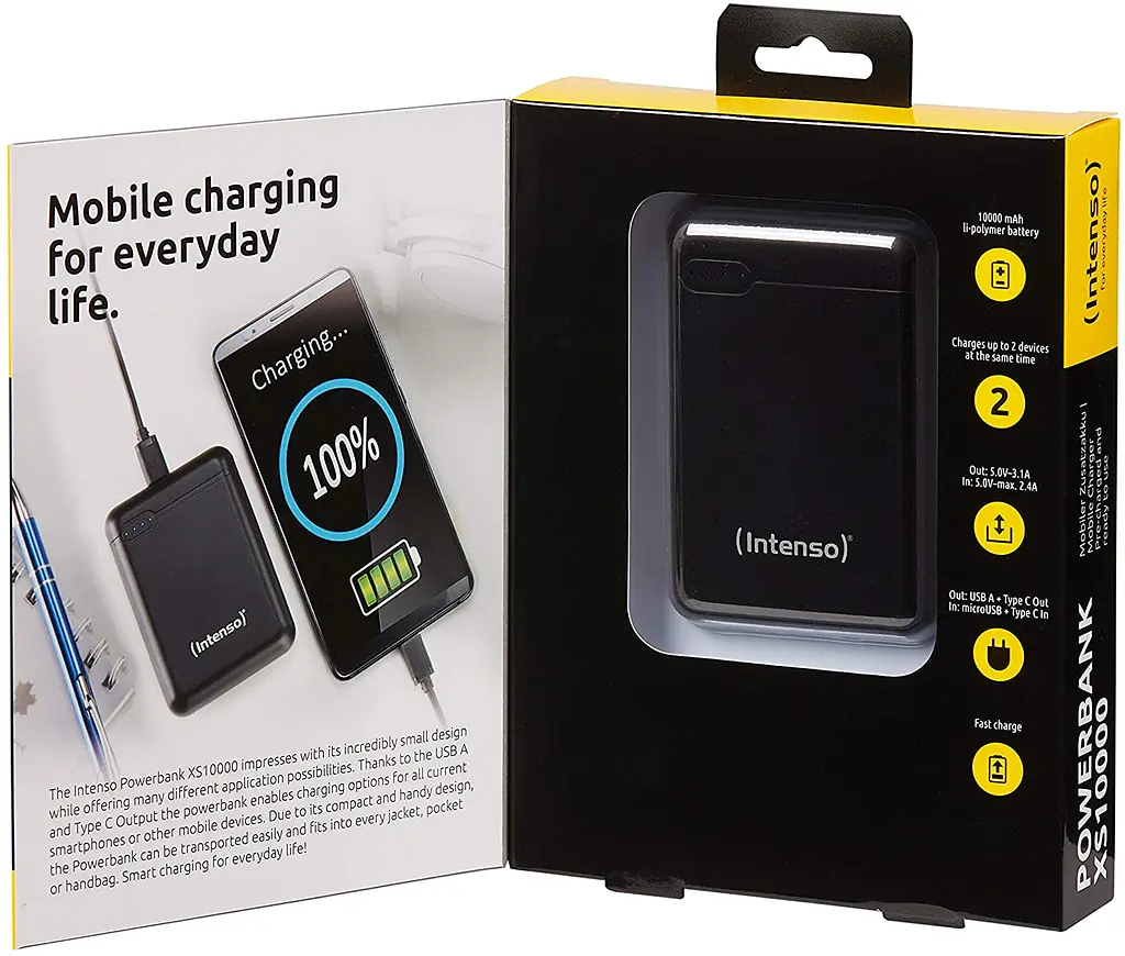 Павербанк Intenso Black 10 000 mAh / 20 Вт (7332330) - фото 3