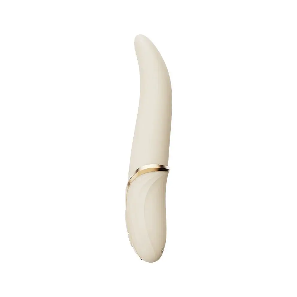 Вібратор Zalo - EVE Ivory White, вібрація + ротація, імітація язичка, підігрів до 39 °C - фото 2