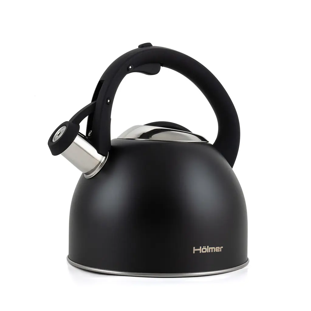 Чайник Holmer зі свистком 2.5 л чорний (WK-1425-BCSB Memory) - фото 2