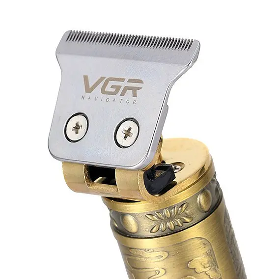 Машинка для стрижки волосся VGR V-085 металева Gold (1756375522) - фото 5