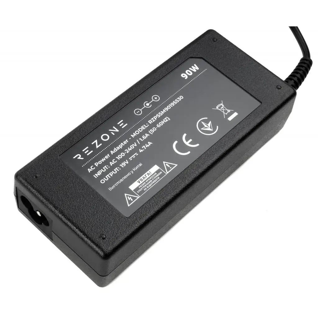 Блок живлення до ноутбуку Rezone Samsung 90W 19V 4.74А 5.5*3.0 (RZPSSM90195530) - фото 3