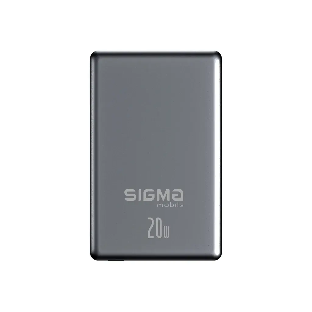 Батарея універсальна Sigma X-power SI05A7QL-MAG 5000mAh, Magnetic wireless 15W, PD, QC, 20Wmax, MagSafe (4827798359419)