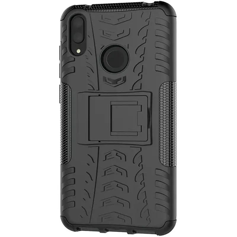 Чехол-накладка Toto Dazzle Kickstand 2 in 1 Case HuAwei Y7 Pro 2019/Enjoy 9 Black - фото 4
