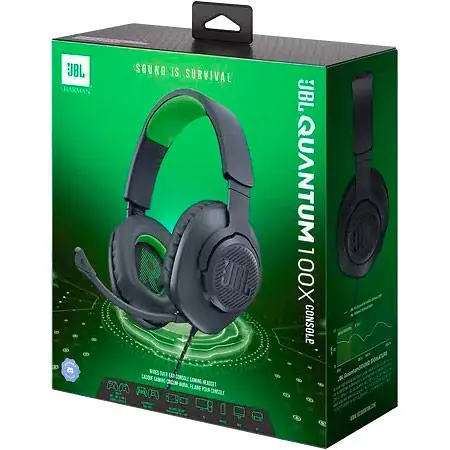 Ігрові навушники JBL Quantum 100X Black (JBLQ100XBLKGRN) [87209] - фото 10