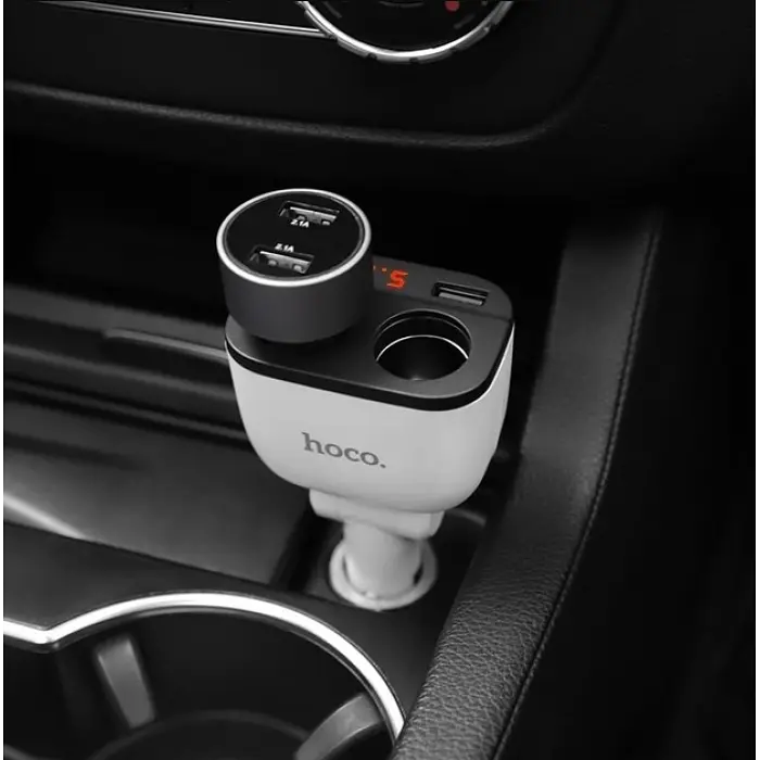 Автомобільна зарядка від прикурювача біла HOCO Z28 Power Ocean 2 USB 3.1A - фото 3