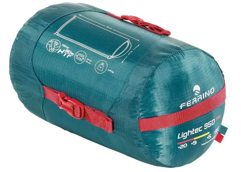 Спальний мішок Ferrino Lightec 950 SSQ/+5°C Green Left (86652NVVS) - фото 2