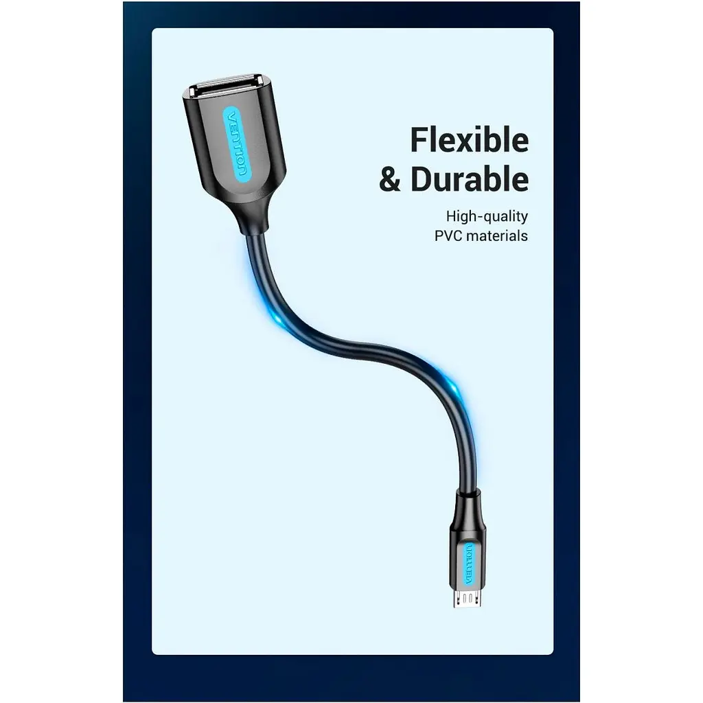 Перехідник Vention Micro-USB — USB-A 0.15 м чорний (CCUBB) [170498] - фото 8