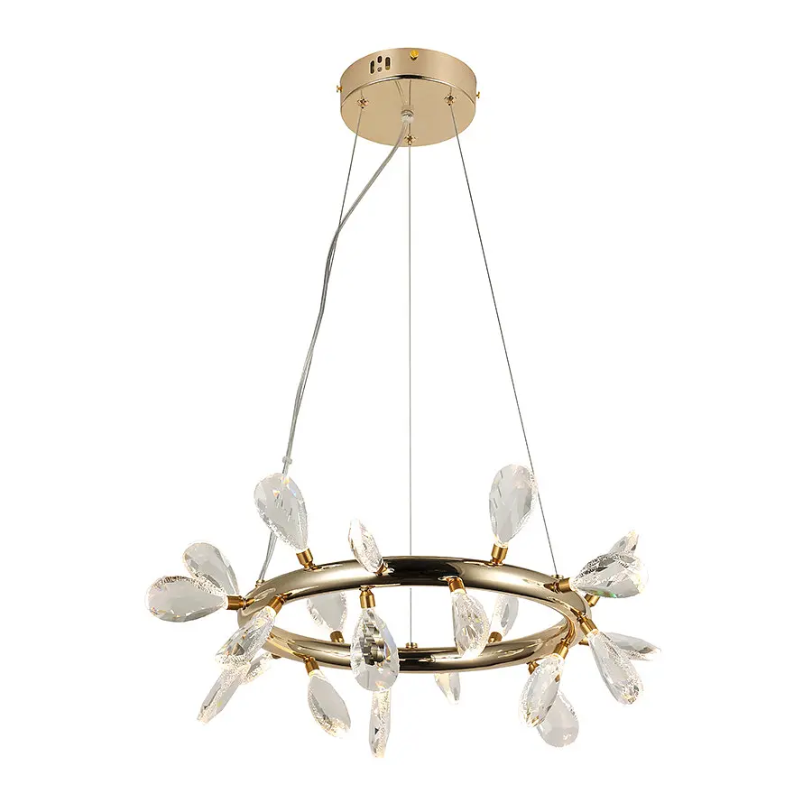 Люстра стельова LED Levistella 7856601-21 (500)FGD+CL, 20W, золото, метал + скло, сучасний стиль - фото 2