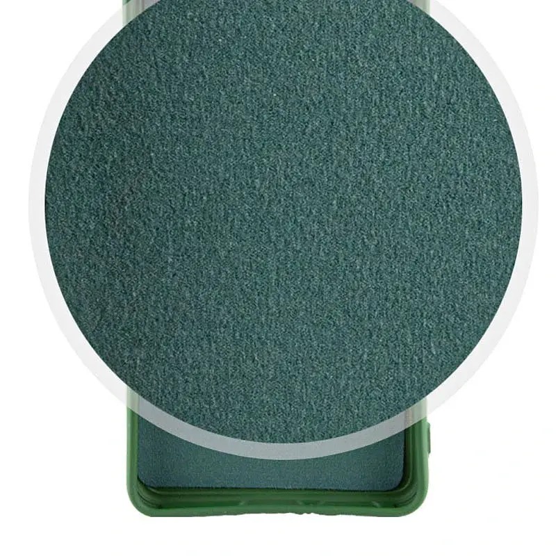 Чехол Silicone Cover Lakshmi Full Camera (AA) with logo для Xiaomi Poco X7 Зеленый / Dark green - фото 2