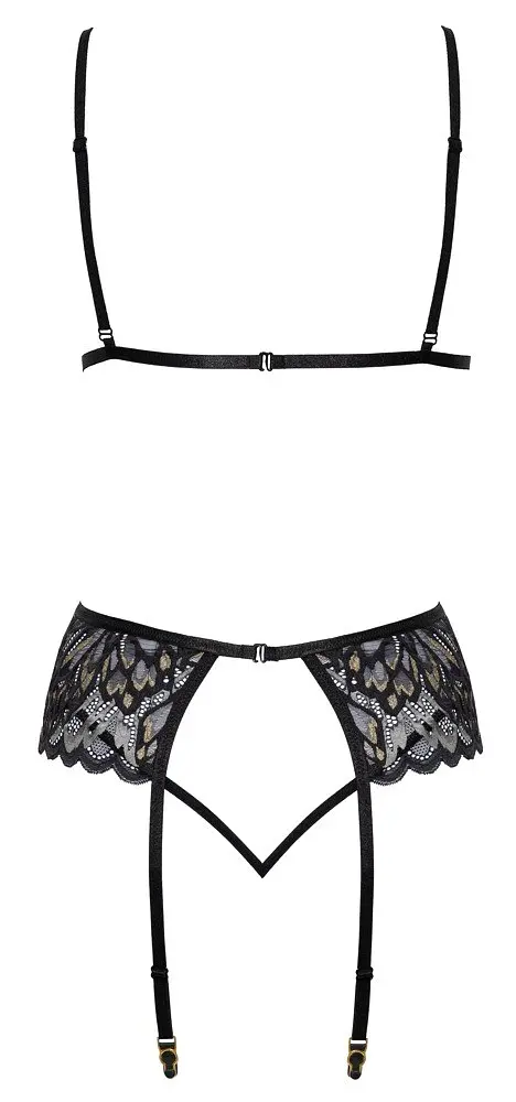 Комплект Kissable Suspender Pola S/M черный - фото 4