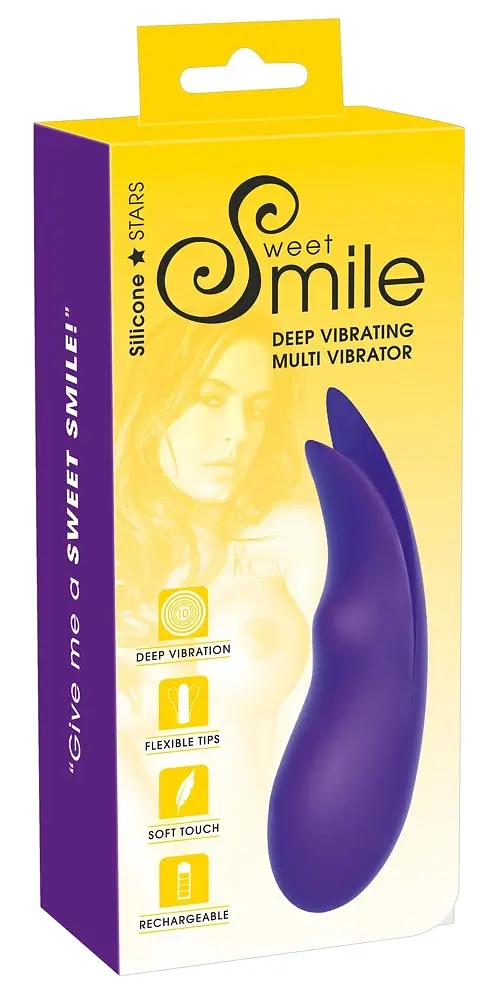 Вібратор Sweet Smile Deep Vibrating Multi 18.6 см (фіолетовий) - фото 15