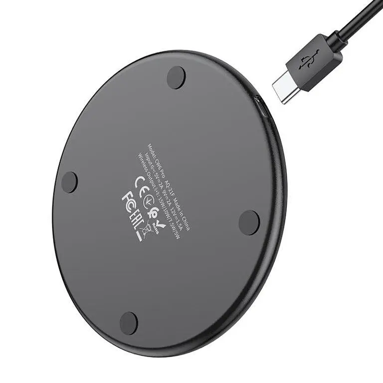 Бездротове зарядне пристрій HOCO CW6 Pro Easy 15W charging wireless fast charger - фото 2